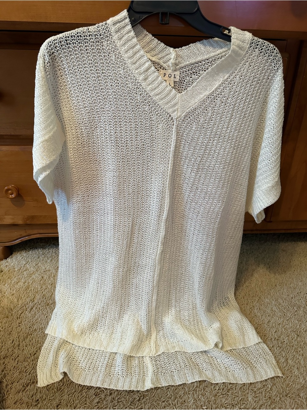 POL LIGHTWEIGHT V NECK SWEATER